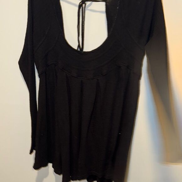 Free People  "It's always you " Black Women's Top low back - Picture 2 of 7